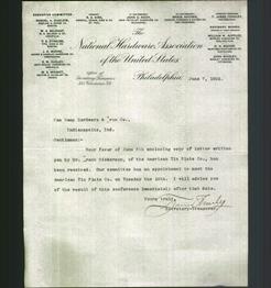 Letterhead - The National Hardware Association of the United States