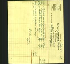 Letterhead - G.C. Harness, Agent