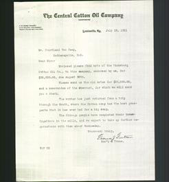 Letterhead - The Central Cotton Oil Company