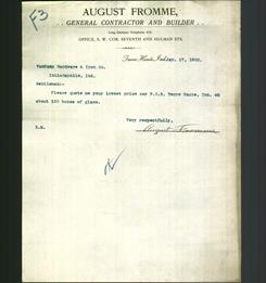 Letterhead - August Fromme