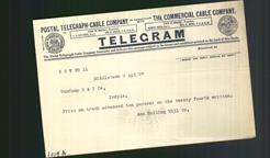 Telegram - Postal Telegraph - Cable Company