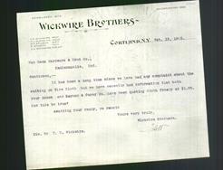 Letterhead - Wickwire Brothers