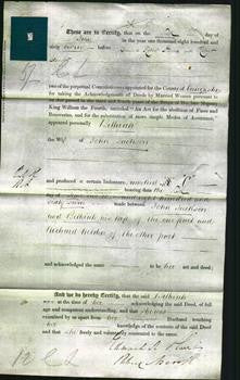 Deed by Married Women - Bethiah Jackson-Original Ancestry