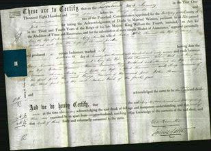 Deed by Married Women - Mercy Pearson, Mary Anne Wood, Hannah Woodhead, Ruth Pender-Original Ancestry
