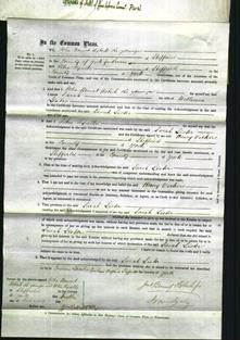 Court of Common Pleas - Sarah Lister-Original Ancestry