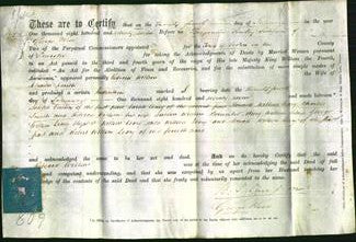 Deed by Married Women - Rebecca Willson Smith-Original Ancestry