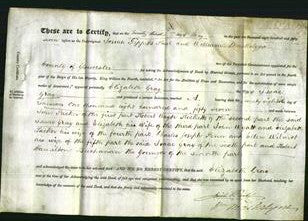 Deed by Married Women - Elizabeth Gray-Original Ancestry