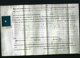 Deed by Married Women - Catherine Stevens-Original Ancestry