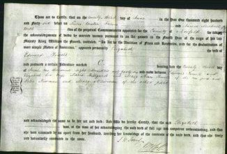 Deed by Married Women - Elizabeth Towell-Original Ancestry