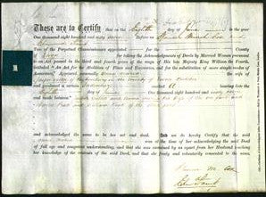 Deed by Married Women - Anna Maria Salter-Original Ancestry