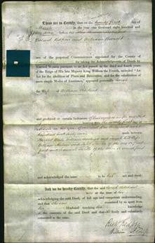 Deed by Married Women - Sarah Adshead-Original Ancestry