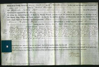 Deed by Married Women - Celina Hower-Original Ancestry