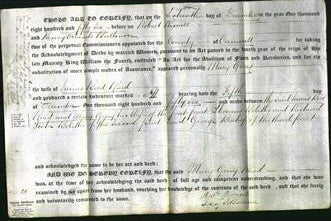 Deed by Married Women - Mary Gray Read-Original Ancestry