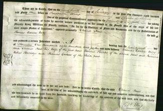 Deed by Married Women - Eleanor Hart Wigg-Original Ancestry