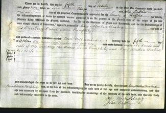 Deed by Married Women - Mary Alathea Beatrix Pamphily-Original Ancestry