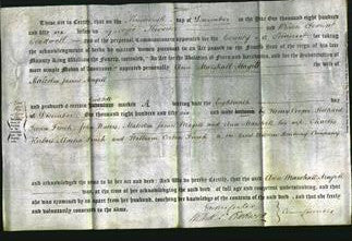 Deed by Married Women - Ann Marshall Magill-Original Ancestry