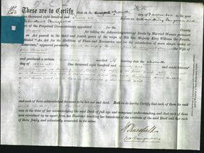 Deed by Married Women - Sarah Buckley and Hannah Ramsell-Original Ancestry