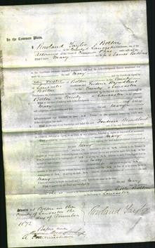 Court of Common Pleas - Mary Beddows-Original Ancestry
