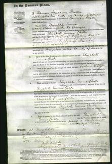 Court of Common Pleas - Elizabeth Emma Childs-Original Ancestry