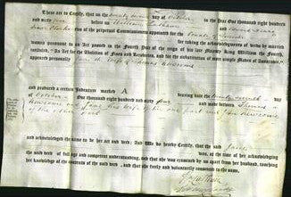 Deed by Married Women - Jane Newcome-Original Ancestry