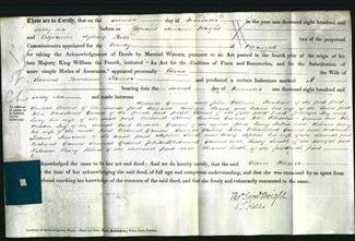 Deed by Married Women - Celina Flower #7-Original Ancestry