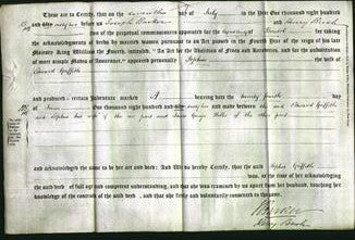 Deed by Married Women - Sophia Griffith-Original Ancestry