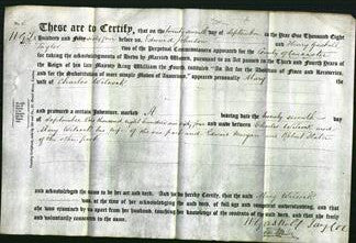Deed by Married Women - Mary Wilcock-Original Ancestry