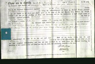 Deed by Married Women - Charlotte Davies-Original Ancestry