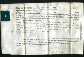 Deed by Married Women - Susannah Carew Shanks-Original Ancestry