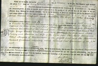Deed by Married Women - Eliza Bestland Clapcott and Matilda Dansey-Original Ancestry