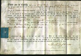Deed by Married Women - Charlotte Ann Kettley-Original Ancestry