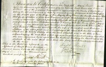 Deed by Married Women - Elizabeth Alexander-Original Ancestry