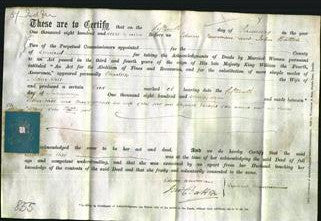 Deed by Married Women - Charlotte Hill-Original Ancestry