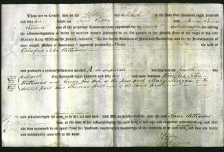 Deed by Married Women - Anne Williams-Original Ancestry