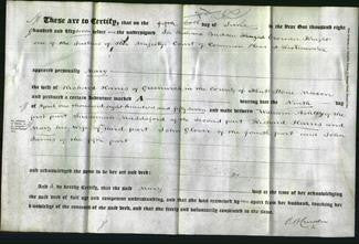 Deed by Married Women - Mary Harris-Original Ancestry