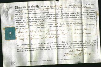 Deed by Married Women - Sarah Bigwood-Original Ancestry