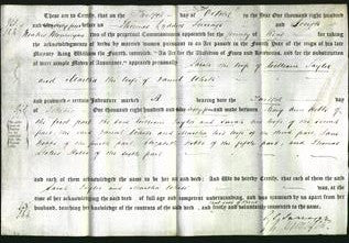 Deed by Married Women - Sarah Taylor and Martha White-Original Ancestry