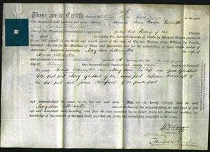 Deed by Married Women - Mary Ann Titterington-Original Ancestry