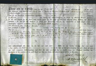 Deed by Married Women - Ann Sophia Westcott Martin-Original Ancestry
