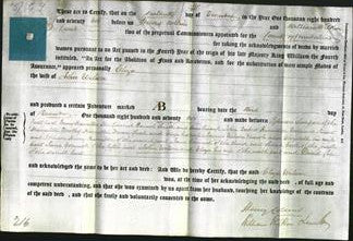 Deed by Married Women - Eliza Wilson-Original Ancestry