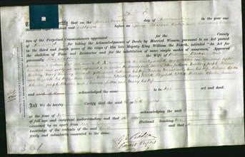Deed by Married Women - Elizabeth Bolton-Original Ancestry