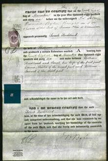Deed by Married Women - Sarah Buckland-Original Ancestry