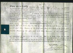 Deed by Married Women - Sarah Ann Hall-Original Ancestry