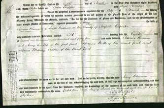 Deed by Married Women - Mary Wiseman-Original Ancestry