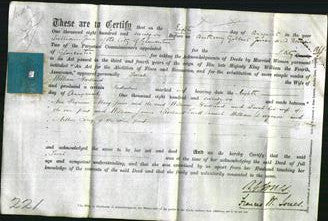 Deed by Married Women - Sarah Hartland-Original Ancestry