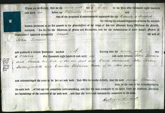Deed by Married Women - Sarah Lonnon-Original Ancestry