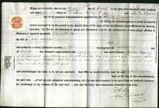 Deed by Married Women - Charlotte Ann Redda-Original Ancestry
