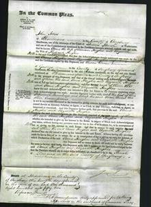 Court of Common Pleas - Anne Hughes, Elizabeth Hughes-Original Ancestry