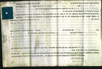 Deed by Married Women - Sarah Cartwright-Original Ancestry