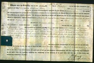 Deed by Married Women - Ann Ursula Jamieson, Elizabeth Rendall Walter and Selina Ashton-Original Ancestry